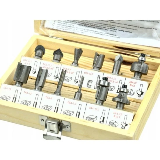 Frézy do dreva 12 dielna sada FT1212