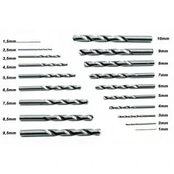 Sada vrtákov HSS 1-10mm 170 dielna M22305