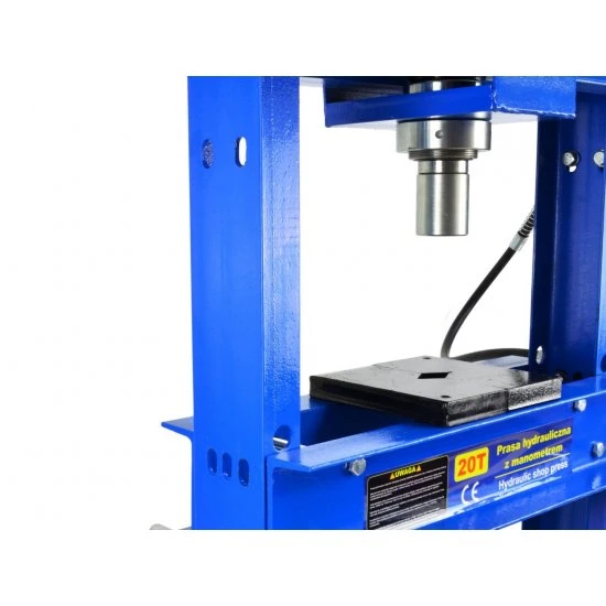 Hydraulický dielenský lis 20 tonový s ukazovateľom tlaku a pedálom G02086-3CZ