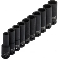 Kované nástrčné kľúče 10-22 mm 12 hranné predĺžené 1/2" 545SET10