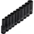Kované nástrčné kľúče 10-22 mm 12 hranné predĺžené 1/2" 545SET10