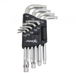 Sada torx kľúče s otvorom T10-T50 A-712TF1