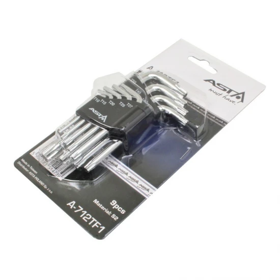 Sada torx kľúče s otvorom T10-T50 A-712TF1