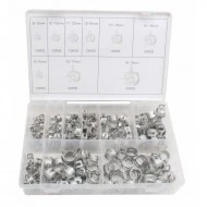 Hadicové spony pérové priemer 8-18 mm sada 135ks A-TC019