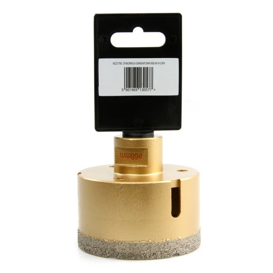 Diamantový vykružovák vrták M14 do dlažby priemer 68 mm M22778C
