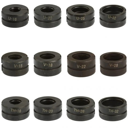 Hydraulické lisovacie kliešte na hliníkoplast PEX čeľuste U V TH M55915C