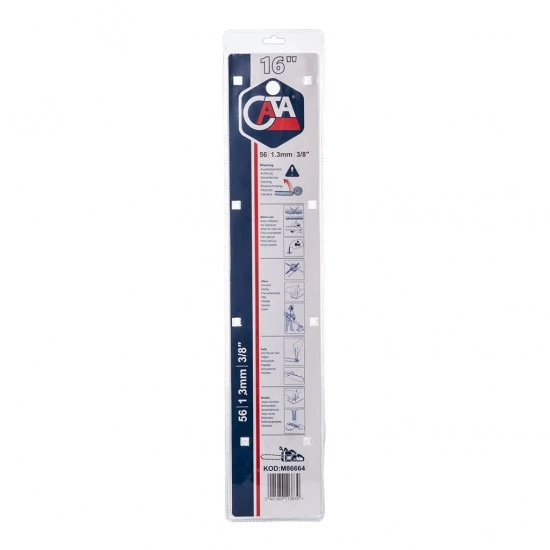 Lišta na motorovú pílu 40 cm + 2 reťaze 16 56 článkov 3/8 1.3mm M86664