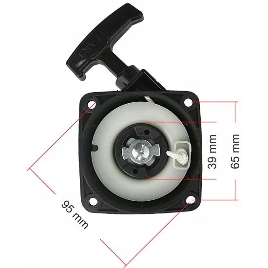 Štartér na benzínový motorový postrekovač nylon M832211N