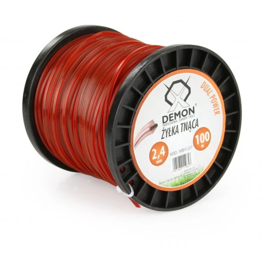 Žacia struna 2.4 mm 100m štvorcová na krovinorez M84107