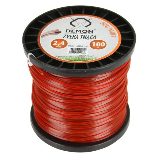 Žacia struna 2.4 mm 100m štvorcová na krovinorez M84107