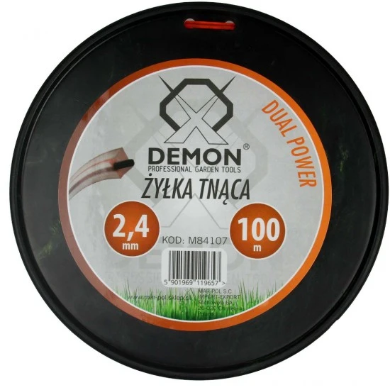 Žacia struna 2.4 mm 100m štvorcová na krovinorez M84107