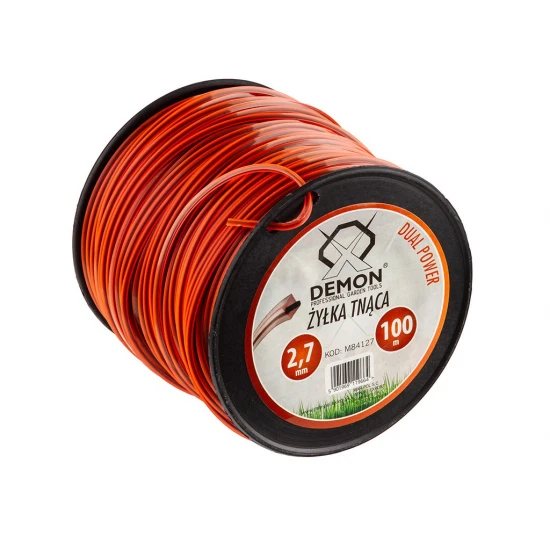 Žacia struna 2.7 mm 100m štvorcová na krovinorez M84127