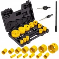 Korunkové vrtáky na kov BI-METAL 19-76mm 17 dielna sada FT016005