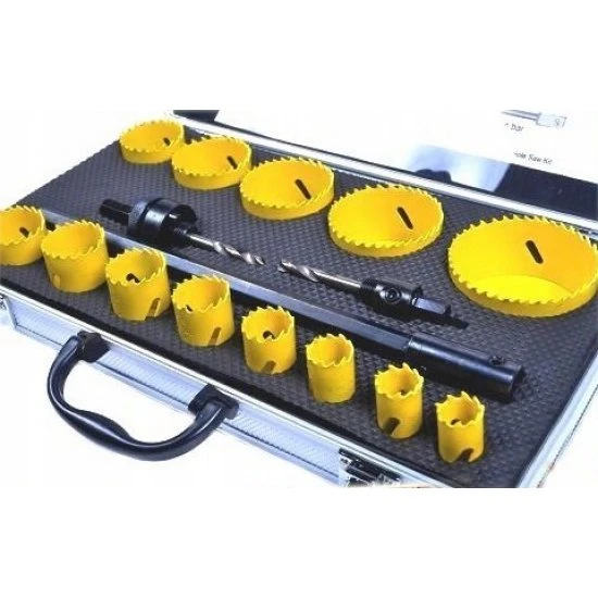 Korunkové vrtáky na kov BI-METAL 19-76mm 17 dielna sada FT0160051M