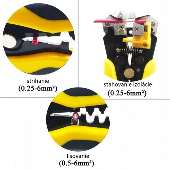 Multifunkčné kliešte odizolovacie krimpovacie 0.2-6mm2 FT03080