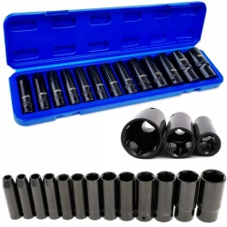 Kované nástrčné kľúče 10-30 mm predĺžené 1/2" 13ks  FT1387P