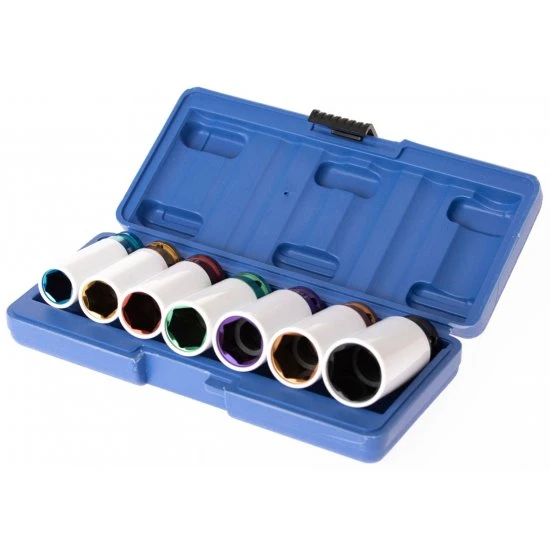 Sada rázových nástrčných kľúčov 17-27mm na hliníkové disky FT1727A