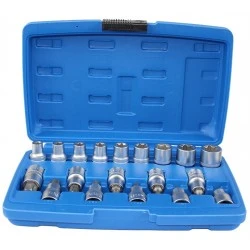 Sada nástrčných kľúčov torx T20-T70 a e-torx E10-E20 FT1728