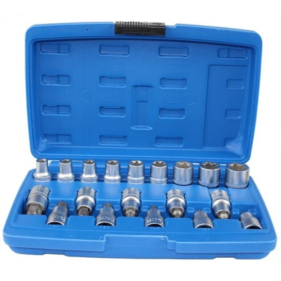 Sada nástrčných kľúčov torx T20-T70 a e-torx E10-E20 FT1728