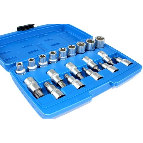 Sada nástrčných kľúčov torx T20-T70 a e-torx E10-E20 FT1728