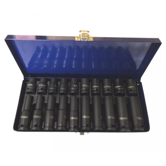 Kované nástrčné kľúče 10-19 mm 20 dielna 1/2 sada FT2012