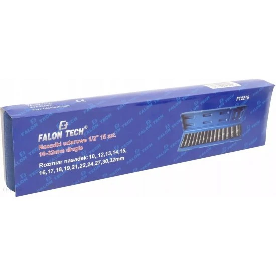 Kované nástrčné kľúče 10-32 mm predĺžené 1/2" 15ks FT2215