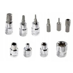 Sada nástrčných kľúčov TORX a E-TORX FT2234