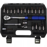 Momentový kľúč 1/4" 5-25Nm so sadou bitov FT2269