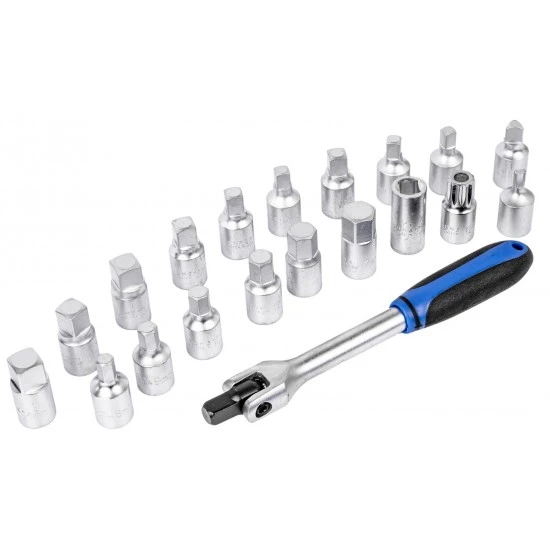Sada kľúčov na zátky olejových vaní 3/8" 20 dielna FT4420
