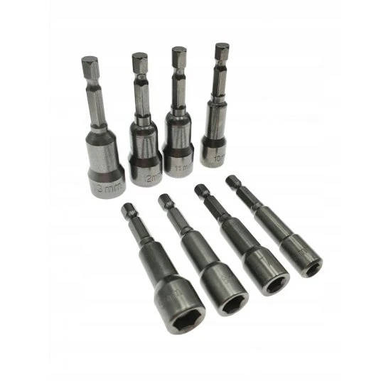 Nástrčné kľúče 6-13mm do akuvŕtačky s magnetom FT8613
