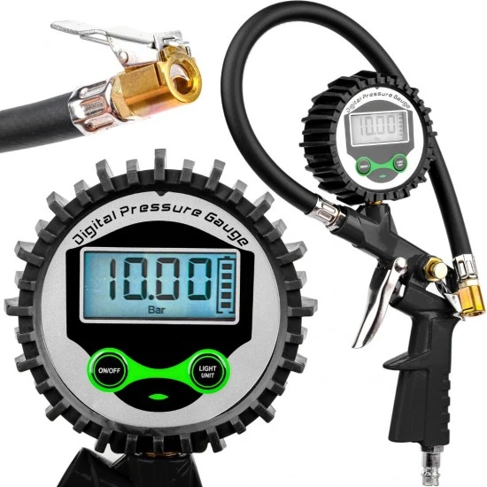 Pištoľ na hustenie pneumatík digitálny manometer 18bar FT9906