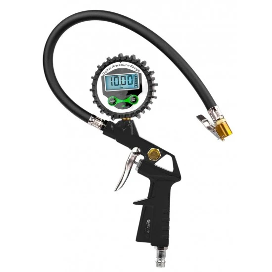 Pištoľ na hustenie pneumatík digitálny manometer 18bar FT9906