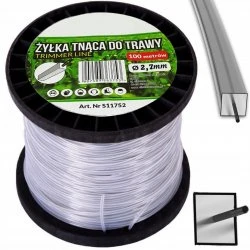 Žacia struna 2.7 mm 100m štvorcová na krovinorez FTC142