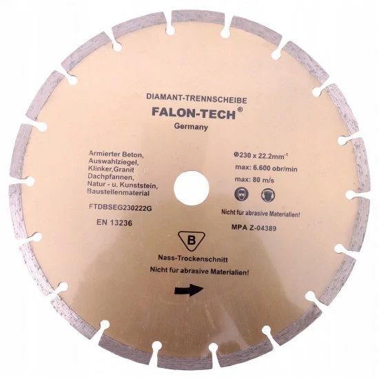 Diamantový rezný kotúč segmentový 230mm FTDBSEG230222G