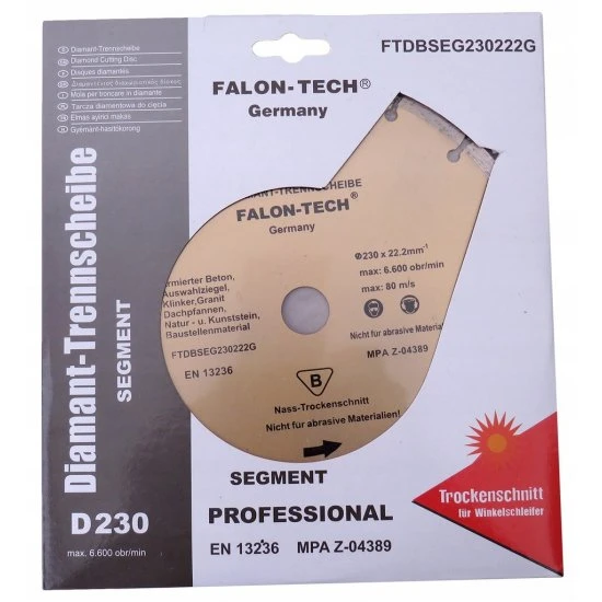 Diamantový rezný kotúč segmentový 230mm FTDBSEG230222G
