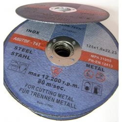 Rezný kotúč na kov 125 x 1.0 x 22.2 mm FTMC12510