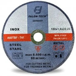 Rezný kotúč na kov 180 x 1.6 x 22.2 mm FTMC18016