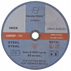 Rezný kotúč na kov 230 x 2.0 x 22.23 mm FTMC23020