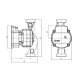 Obehové čerpadlo IBO AMG 25-60 130 mm 002691