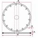 Diamantový rezný kotúč segmentový 350mm otvor 25.4 mm IVBDSEG350254B