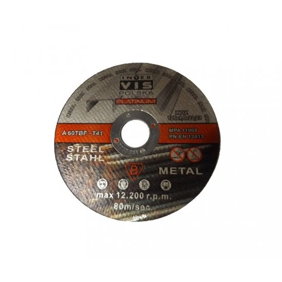 Rezný kotúč na kov 125 x 1.0 x 22.2 mm IVMC12510
