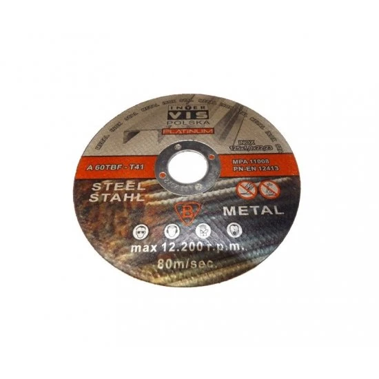 Rezný kotúč na kov 125 x 1.0 x 22.2 mm IVMC12510