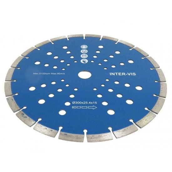 Diamantový rezný kotúč segmentový 300mm IVSH0300