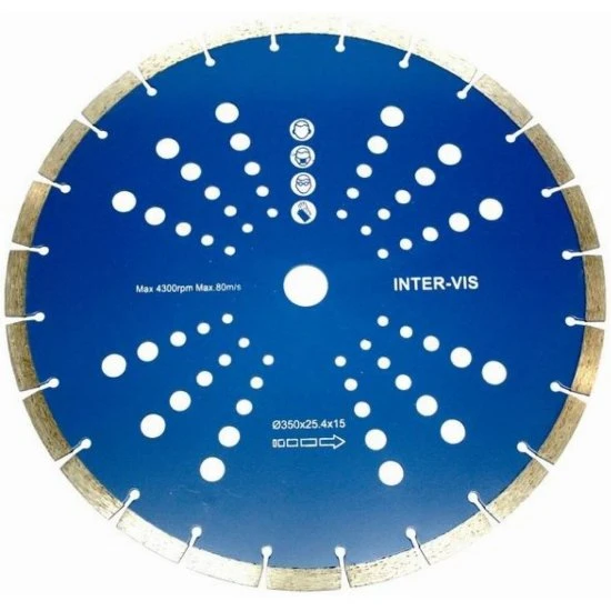 Diamantový rezný kotúč segmentový 350mm IVSH0350