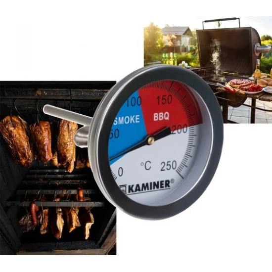 Teplomer pre gril a údiareň 0–250°C PK006