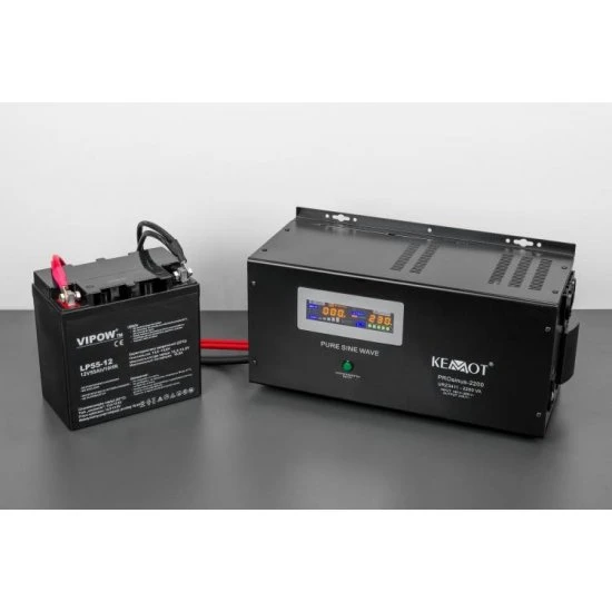 Záložný zdroj Kemot PROsinus 1600W 2200VA 12V/230V závesný URZ3411