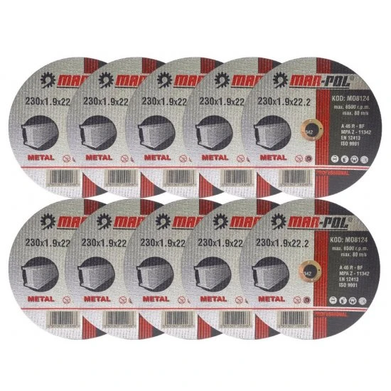 Rezný kotúč na kov 230 x 1.9 x 22.2 mm M08124