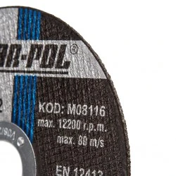Rezný kotúč na kov 125 x 1.6 x 22.2 mm M08116