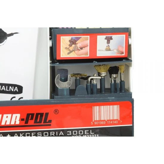 Modelárska priama mini brúska 270W s 300 dielnym príslušenstvom M22271