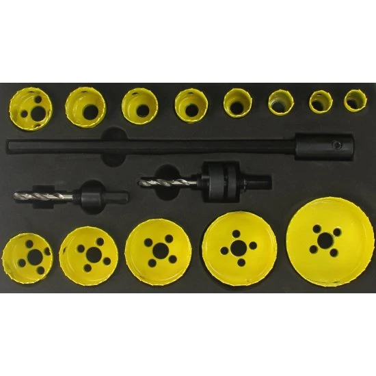 Korunkové vrtáky BI-METAL 19-76mm 17 dielna M22575